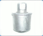 Ø 50 ferrule with aluminium roller.